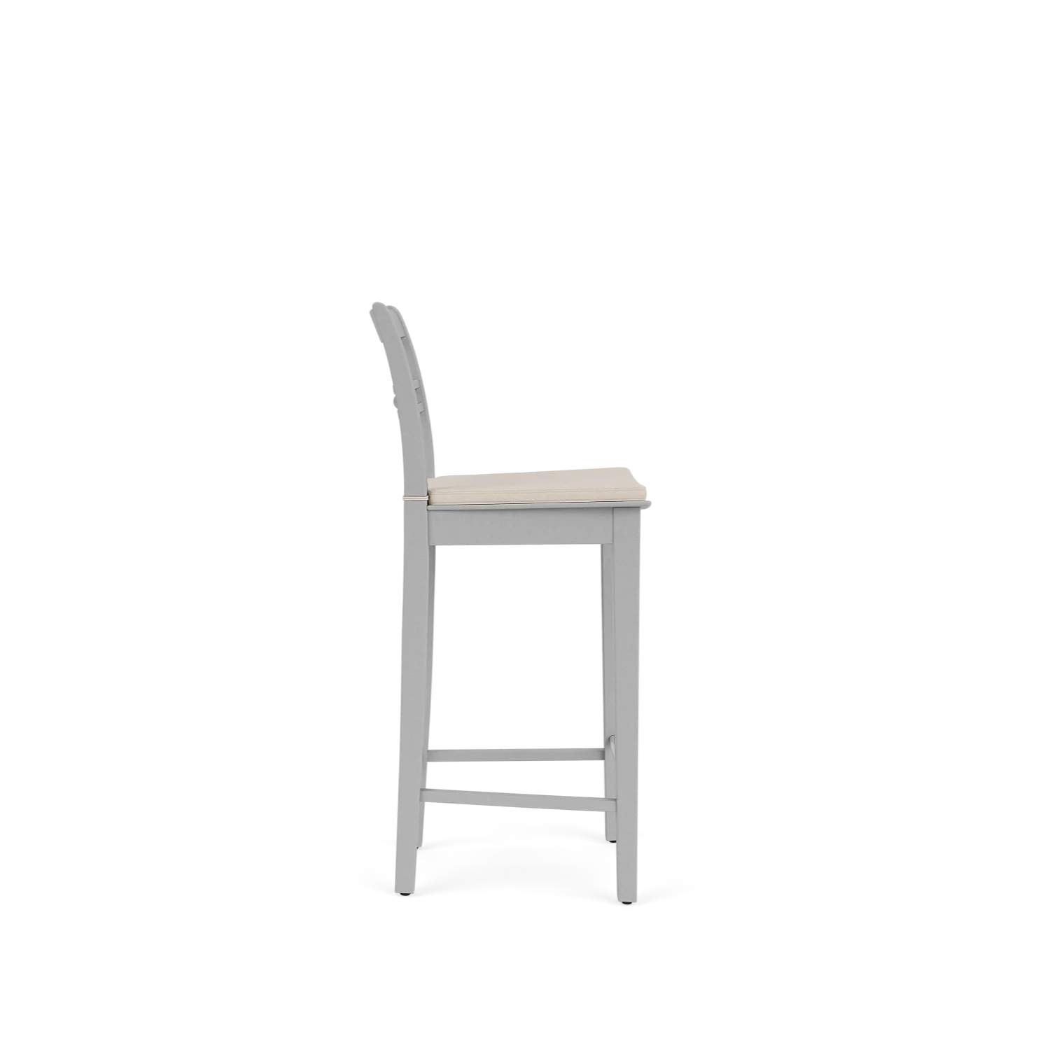 Suffolk Bar Stool Seat Cushion, Linara Linen Natural - Image 3